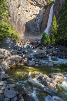 Lower Yosemite Falls up close